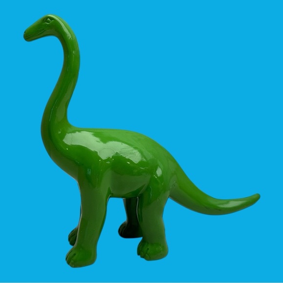 Other - Bright Green Resin Brontosaurus Dinosaur Figure Sculpture